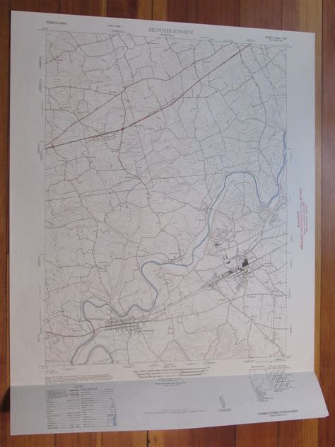 Hershey Pennsylvania 1947 Original Vintage Usgs Topo Map 1947 Map