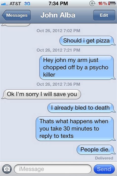 15 Best Text Message Responses When People Don't Text Back