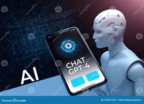 Chat Gpt Ai Intelligence Artificielle Robot Et Smartphone L Aide