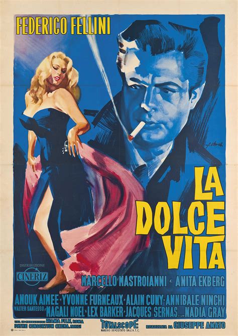 La Dolce Vita 1960 Italian Movie Posters Classic Films Posters