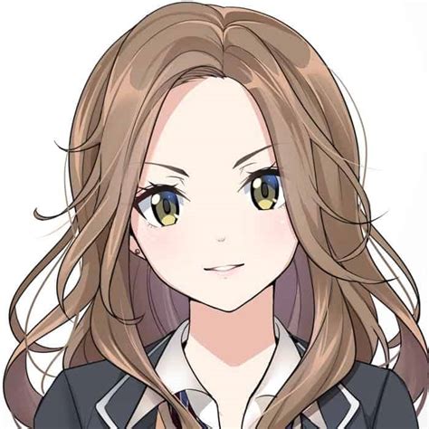 Beautiful Anime Girl Brown Hair