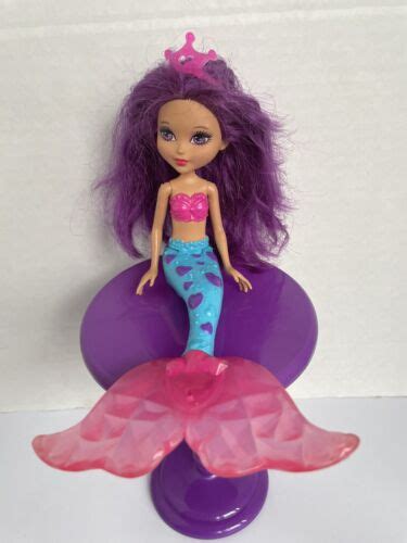 2014 Mattel Barbie Fairytale 7 Mermaid Purple Hair And Eyes Ebay