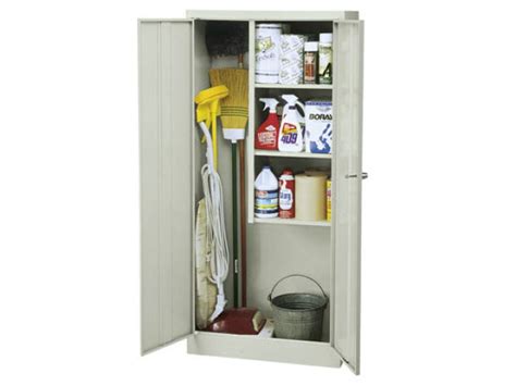 Janitorial Supply Closet 30wx15dx66h Metal Storage Cabinets