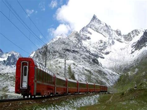 Swiss Alps Bernina Express Rail Tour From Milan Viagens De Trem