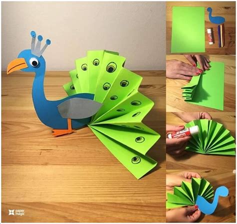 This Folded Paper Peacock Is So Adorable
