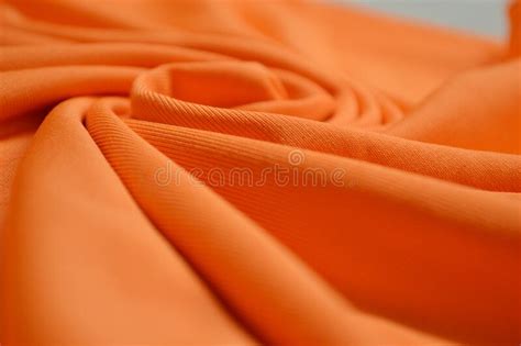 Orange Textile Pattern As A Background Orange Material Texture On