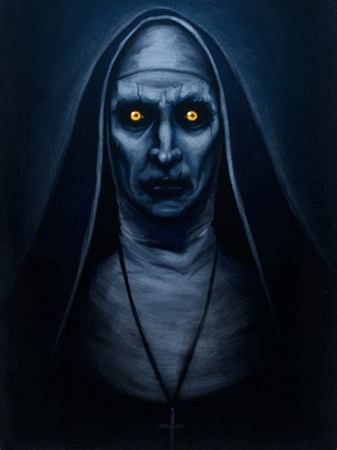 The Nun Artwork In The Conjuring 2 Was Very Disturbing Scary Movie Characters Horror