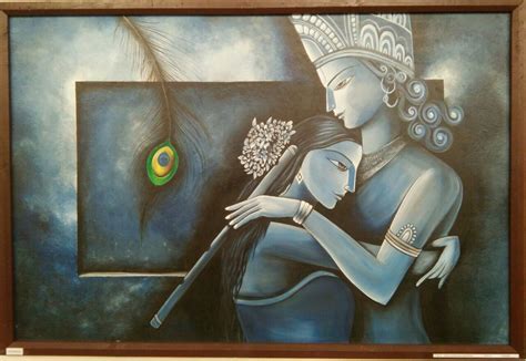 Buy Radha Krishna Modern Painting 3319 Acrylic Online At Best Prices By
