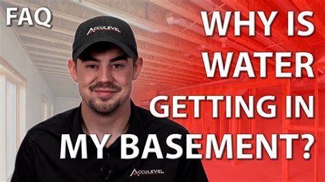 Why Is Water Getting Into My Basement Basement Water Intrusion Faq Youtube