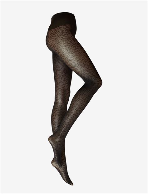 Emma Leopard Tights Brown 168 Kr Swedish Stockings