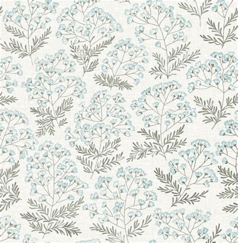 2861 25714 Floret Blue Floral Wallpaper Non Woven Material Botanical