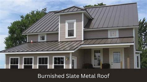 Burnished Slate Metal Roof Synthetic Slate Roofing