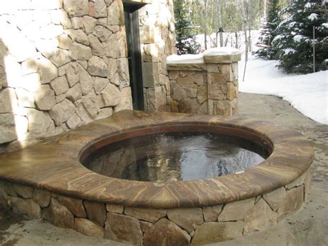 Our individual modular components provide the hot tub surrounds you want today. Custom Stonework | robertstoneinc.com