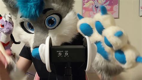 Furry Asmr Brushing Sounds On Mic And With Paws No Talking Youtube