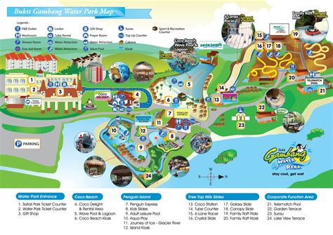 Gambang water park cherating beach bukit gambang waterpark resort Park Map - Bukit Gambang Resort City