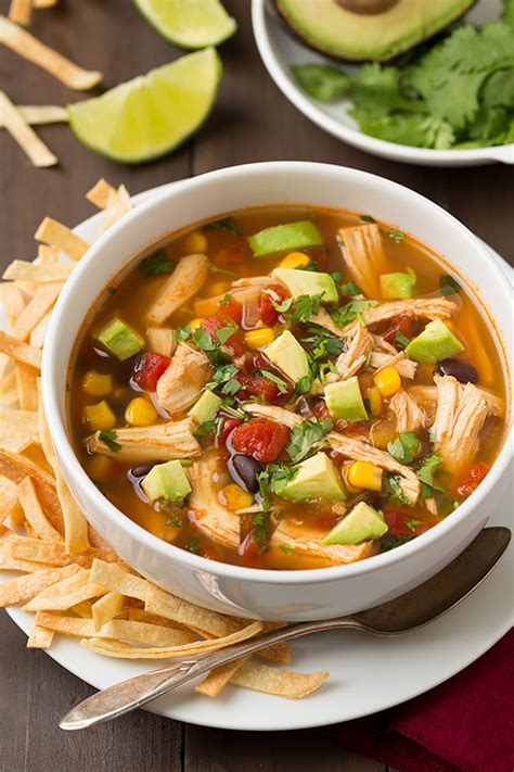 Come home to amazing flavors like green chiles, diced tomatoes, cumin, cilantro and tasty tortilla chips. Chicken Tortilla Soup