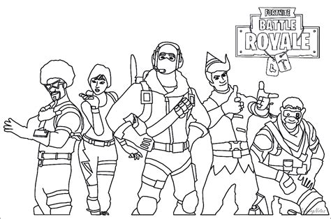 Fortnite Coloring Pages Battle Royale | Drift, Raven, Ice King
