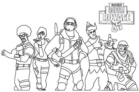 Fortnite chapter 2 season 6 is upon us, and there's lots of new content to explore. Fortnite Coloring Pages Battle Royale | Drift, Raven, Ice ...