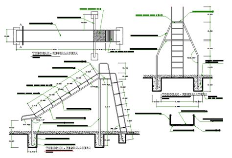 Ladder Equipment Details Dwg File Cadbull