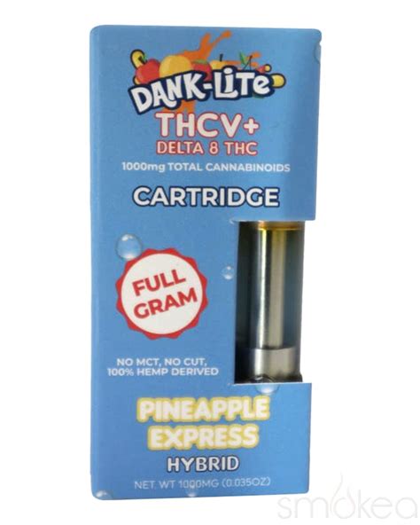 Dank Lite 1g Thcv Vape Cartridge Pineapple Express Smokea