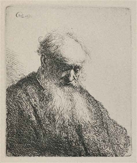 An Old Man With A Beard Rembrandt