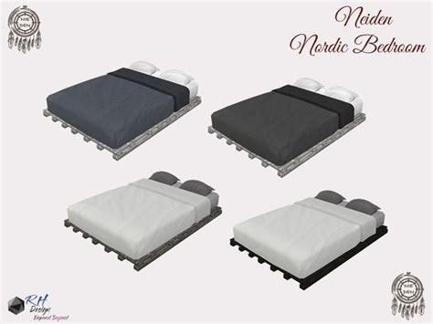 Pin By Julie Gonzales On Ts4 Build Modern Bed Nordic