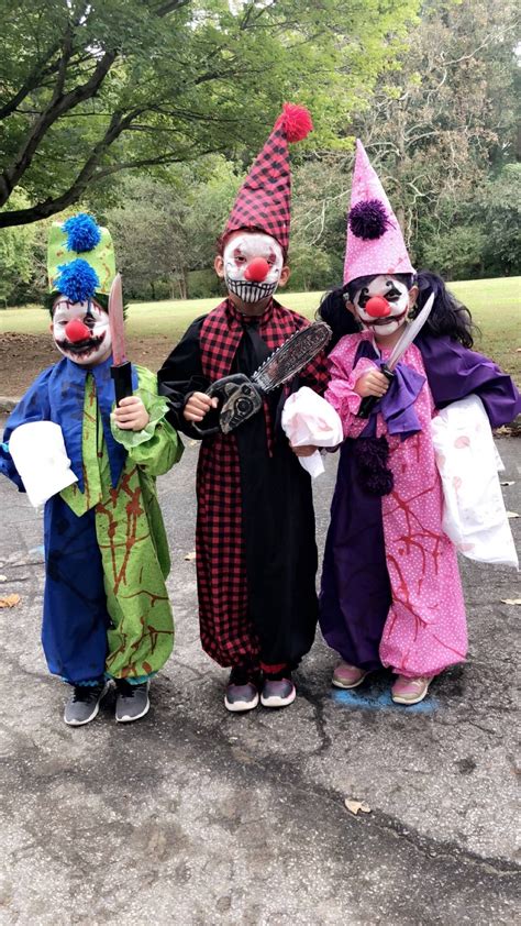 Posted by the hair bow co. M6142 I made clown costumes for my friend's kids she added the makeup #sewing #crafts # ...