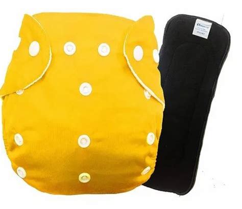 Babymoon Set Of 2 1 Cloth Diaper With 5layers Charcoal Bamboo Insert