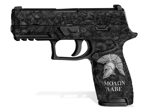 Sig P320 Nitron Compact Decal Grip Molon Labe Showgun Decal Grips