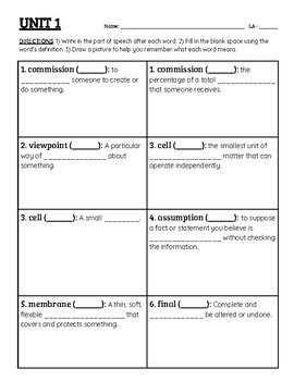 English as a second language (esl) grade/level: 7th Grade Vocabulary for Success Activity Worksheets by Sparks from Mrs Jones