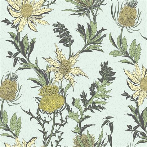 Thistle Wallpaper In A Choice Of 3 Colourways