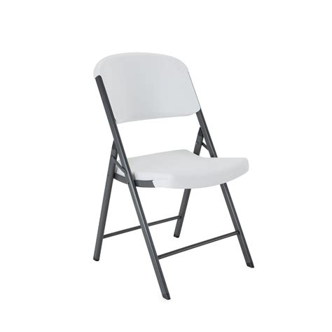 White Simple Folding Chair 