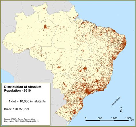 Population Density Map Of Brazil Wisconsin Us Map