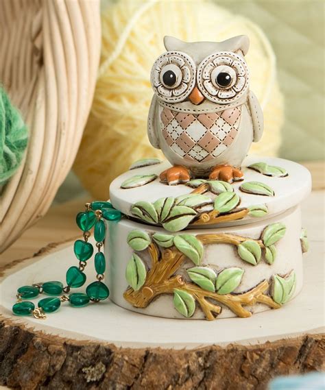 Brown Owl Keepsake Box Zulily Owl Ts Owl Box Trinket Boxes