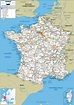 Large size Road Map of France - Worldometer