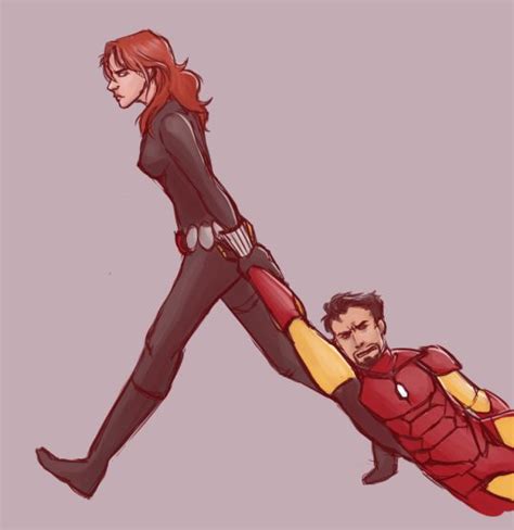 Log In Black Widow And Spiderman Tony Stark Fanart Tony Stark