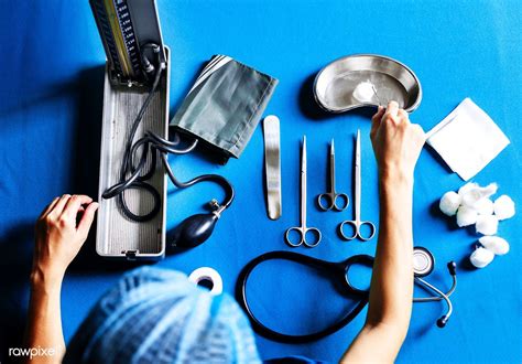 Nurse Preparing Medical Equipment Premium Image By