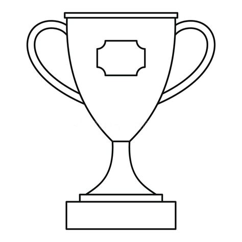 Trophy Award Coloring Page Coloring And Drawing