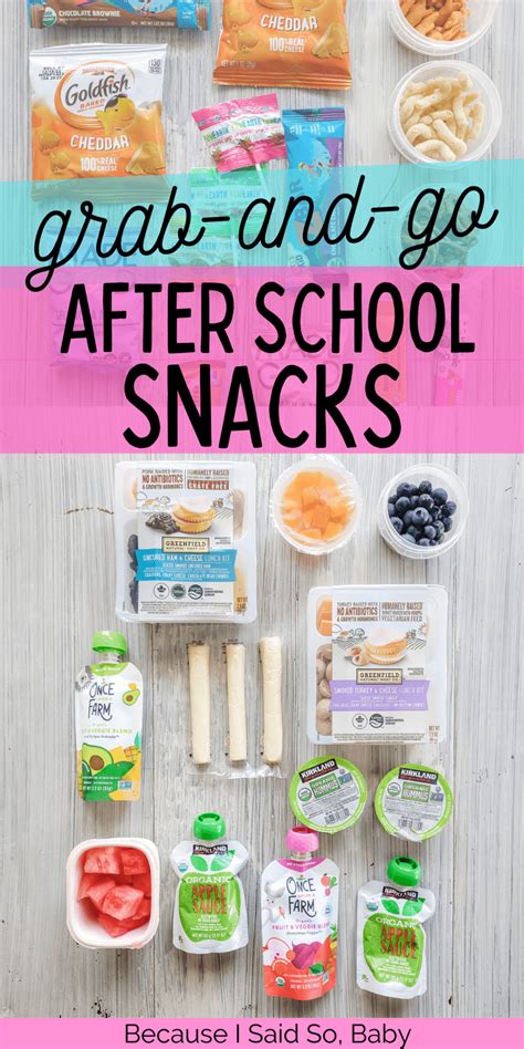 Healthy Grab And Go After School Snacks Because I Said So Baby