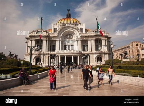 View To The Palacio De Bellas Artes Fine Arts Museum In The City Center