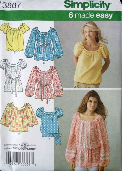 Plus Size Peasant Top Sewing Pattern Leighadior