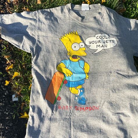 Vintage Vtg Y2k Bart Simpson The Simpson 80s Promo Tee Mens Fashion