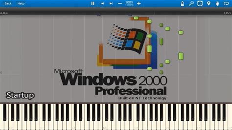 Windows 2000 Sounds In Synthesia Youtube