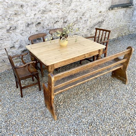 Welsh Pine Scrub Top Kitchen Dining Table C1850 Antiques Atlas