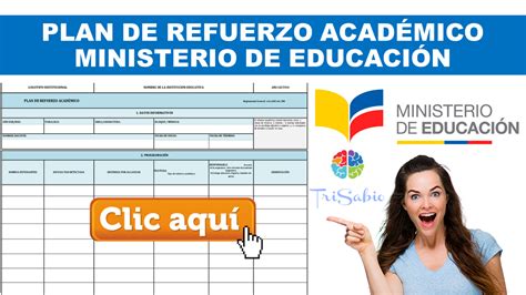 🥇 Plan De Refuerzo Académico Ministerio De Educación Trisabio