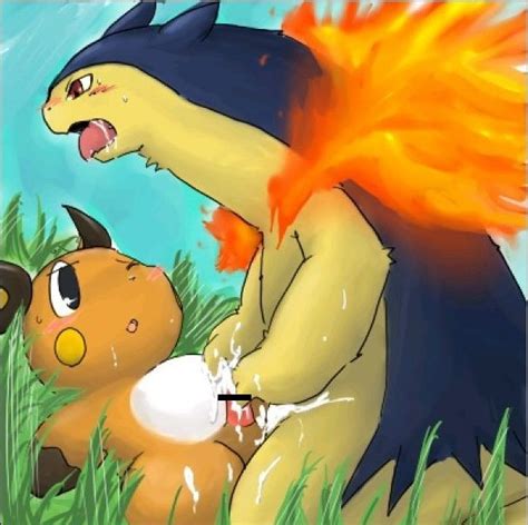 Rule 34 Cum Cum Inside Furry Gay No Humans Pokemon Raichu Straight Hair Typhlosion 624184