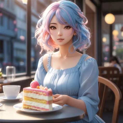 Premium Ai Image Portrait Of A Beautiful Anime Girl