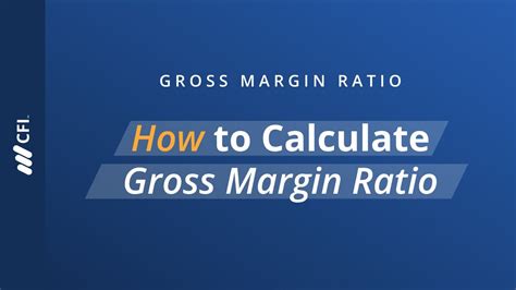 Gross Margin Ratio How To Calculate Gross Margin Ratio Youtube