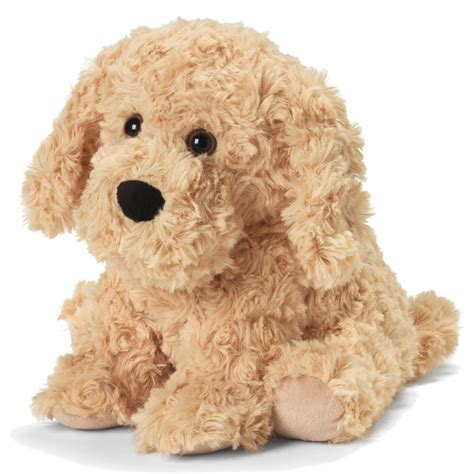 Warmies Microwavable Plush Golden Dog And Calico Cat 13