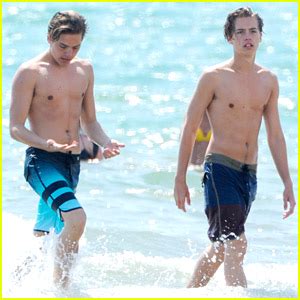 Cole Dylan Sprouse Hit The Beach During Italian Vacation Cole